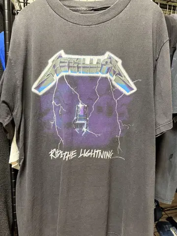 ask 가격 Metallica 메탈리카 썬더 전기 의자 밴드 티셔츠