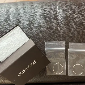 OURHOME 실버 후프 귀걸이
