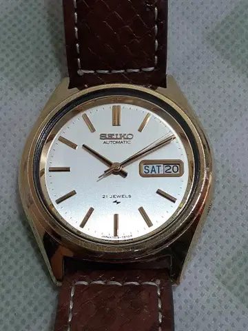 SEIKO 자동 와인딩 시계 골드 케이스