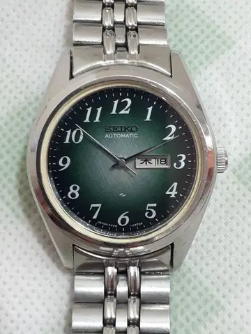 SEIKO 자동 와인딩 시계 그린 다이얼