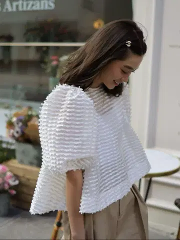 [ gypsohila ] Crystal Blouse 화이트 36