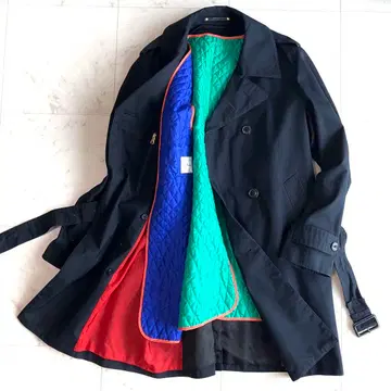 폴스미스 퀼팅 라이너 세트 트렌치코트 멀티 컬러 현행 L