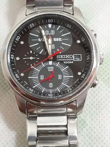 SEIKO 크로노그래프 손목시계 100M 방수