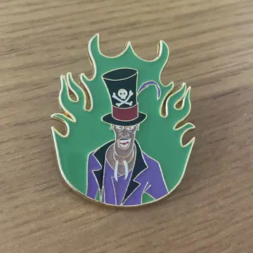 디즈니 빌런즈 닥터 파실리에 핀 배지 disney