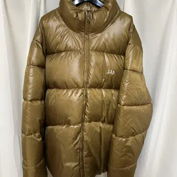 GAP RECYCLED PUFFER 다운 자켓 XL 브라운