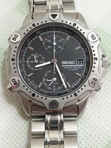 SEIKO 크로노그래프 손목시계 10기압 방수