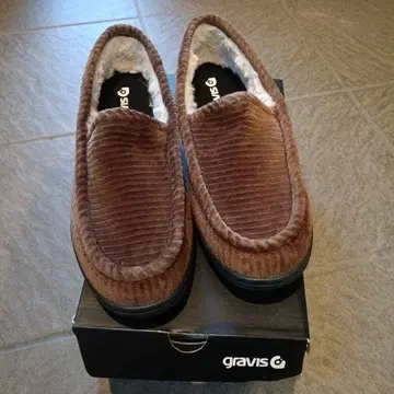 gravis 카멜 코듀로이 로퍼 신발 27cm
