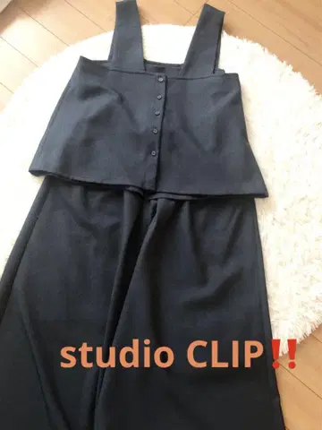 studio CLIP 더블 프론트 셋업 네이비!