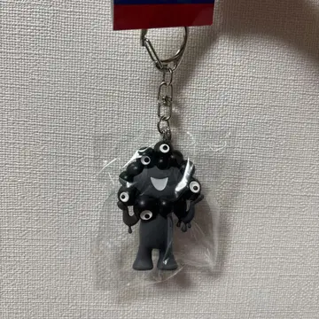 오사카 만박 미야쿠미야쿠 입체 PVC 키링 플레이트 부착 블랙