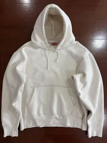 [ L ] cease AFTERHOOD Natural 후가공 후드티