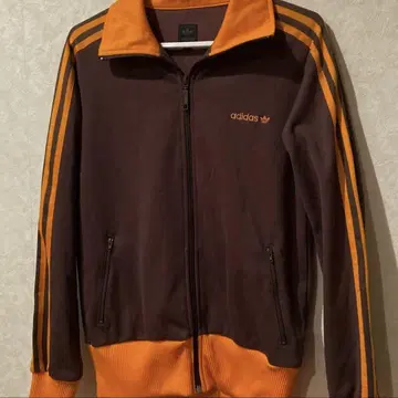 adidas 저지 브라운 오렌지 트랙 자켓