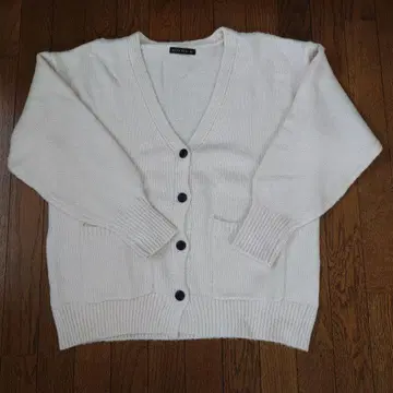 GORGE 골지 코카 화이트 가디건