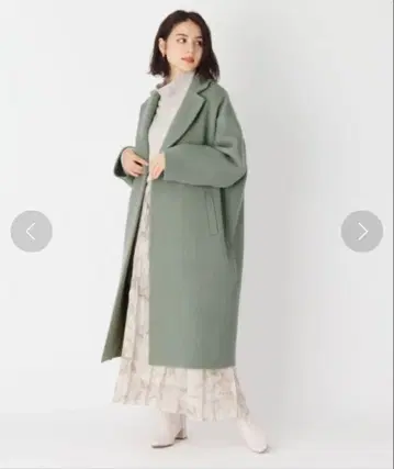 오파크 클립 밀드 울 믹스 오버 체스터 코트