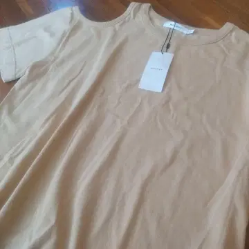 [ MOUSSY ] 마우지 베이지 반팔 T셔츠 FREE 사이즈 빅