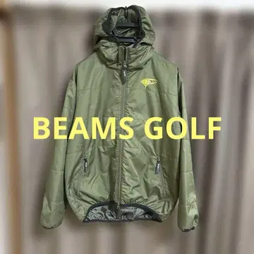 빔즈 골프 패딩 자켓 더블 지퍼 새상품급 카키 L