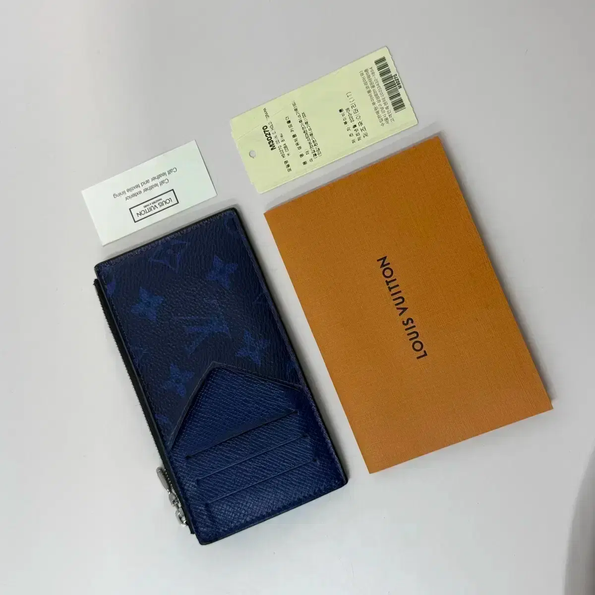 루이비통 코인홀더 카드지갑 코발트블루