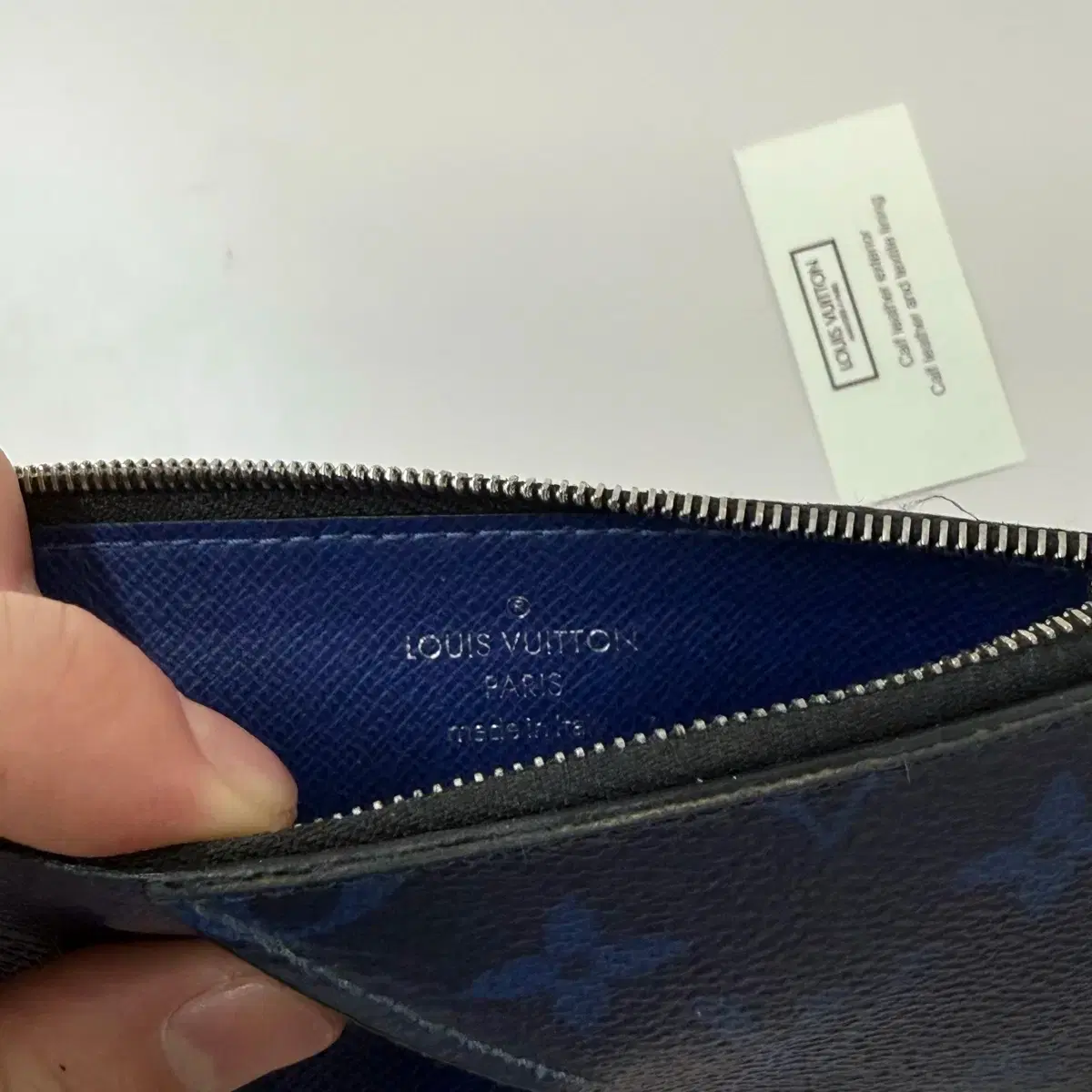 루이비통 코인홀더 카드지갑 코발트블루