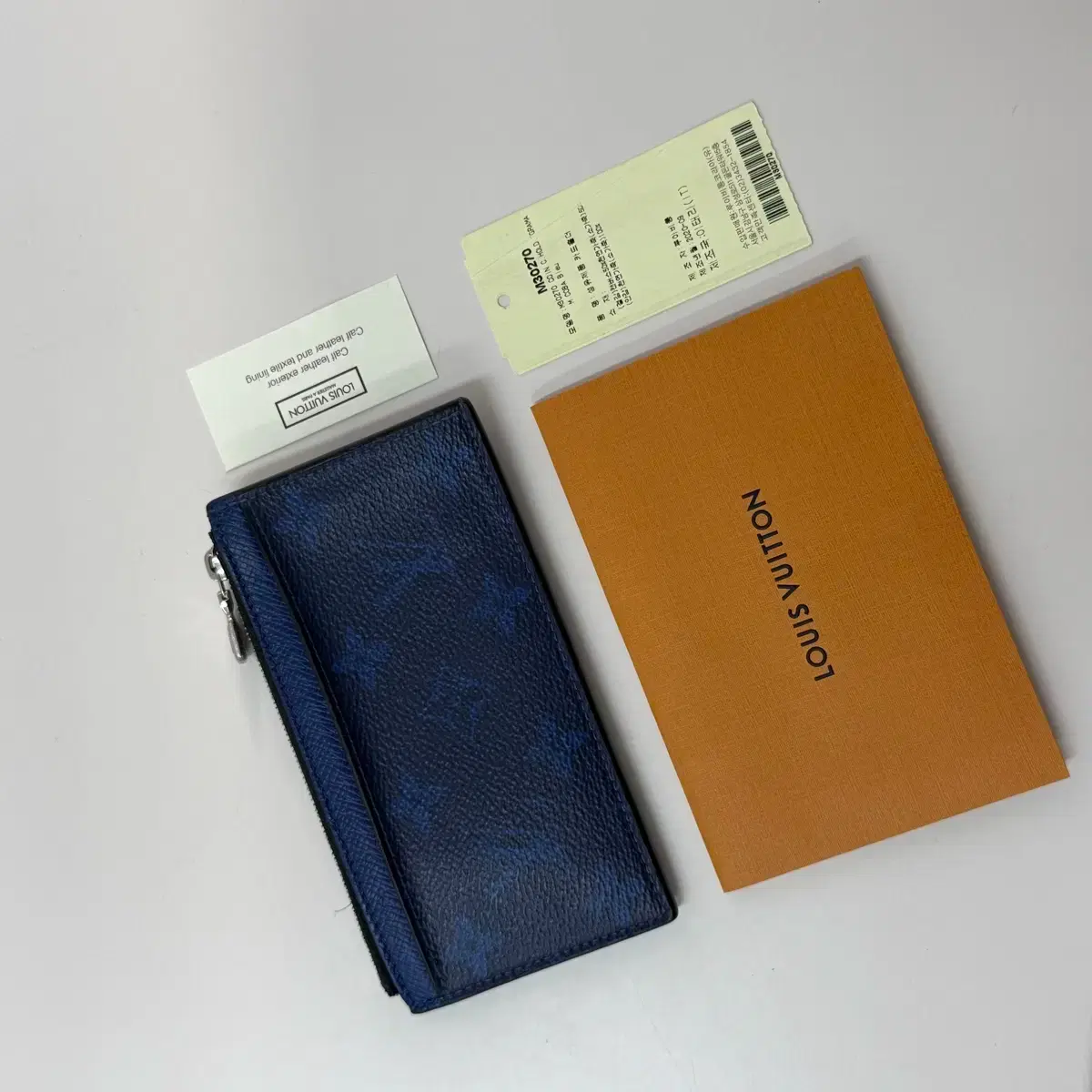 루이비통 코인홀더 카드지갑 코발트블루