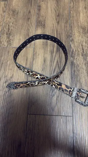 ZARA 송치 레오파드 웨스턴 벨트