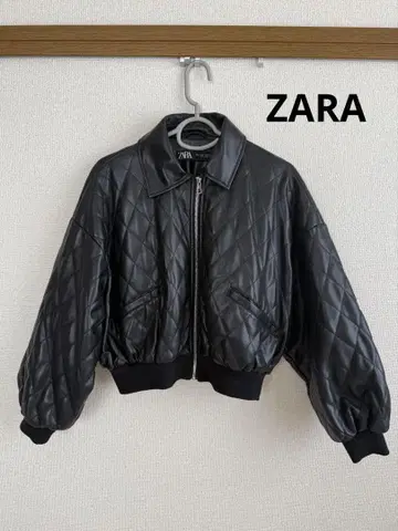 ZARA 블랙 퀼팅 봄버 자켓 S