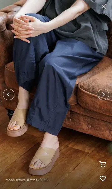 니코앤드 나일론 코튼 배럴 팬츠 F