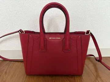 마이클코어스 MICHAEL KORS 2way 백 빨간색 가죽 작음 중고