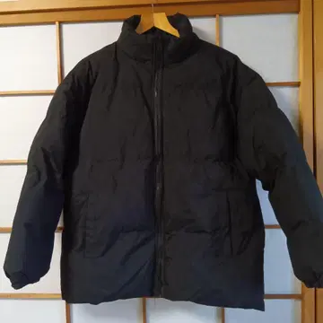 블랙 다운 자켓 L
