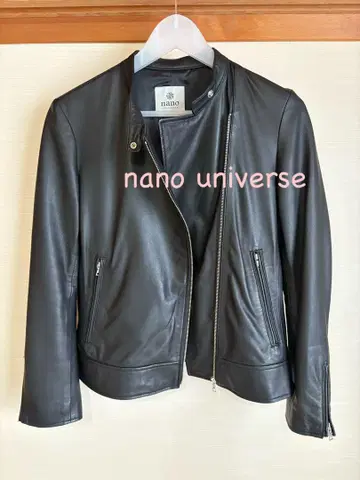 nano universe 새상품급 가죽 라이더 자켓