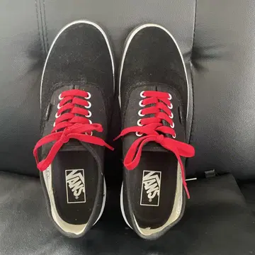 VANS OFF THE WALL 블랙/레드 스니커즈