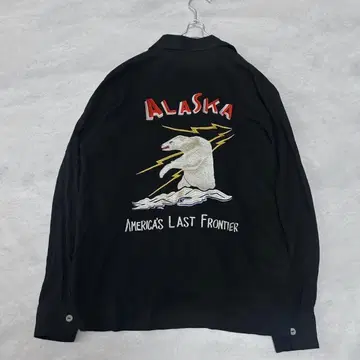HOUSTON 휴스턴 ALASKA 긴팔 자수 셔츠 알래스카 M 사이즈