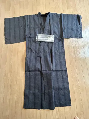 블랙 유카타 세트 오비 포함