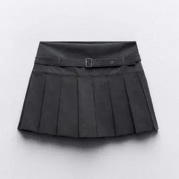 ZARA 박스 플리츠 스칸츠 벨트 포함
