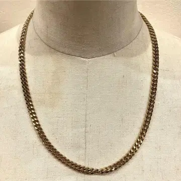 SILVER925 FLAT LINK GOLD NECKLACE/실버