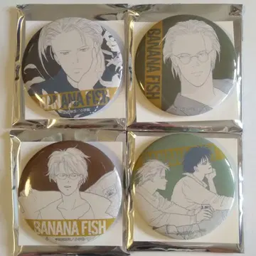 BANANA FISH HMV 캔뱃지 4개 세트