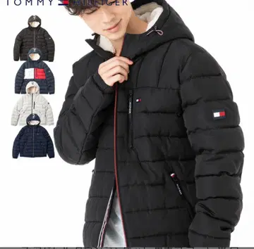 TOMMY HILFIGER 블랙 다운 자켓