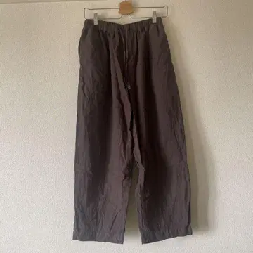 다크 브라운 와이드 팬츠