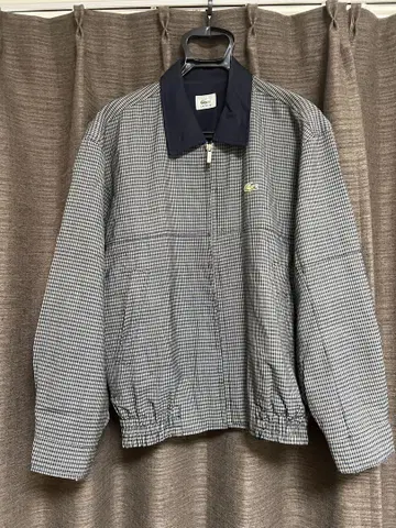 LACOSTE 체크 무늬 점퍼