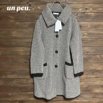 [ un peu. ] 월드 미사용 새상품 니트 코트 성숙/러블리 XL