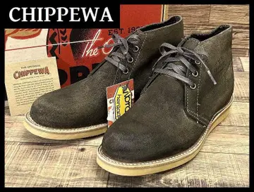 미사용 전시품 치페와 50s 복각 스웨이드 처카 부츠 모스 27.0 1