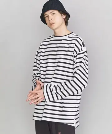 미사용에 가까운 BY 크리스피 바스크 와이드 티셔츠 M