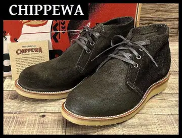 미사용 전시품 치페와 50s 복각 스웨이드 처카 부츠 모스 27.0 2