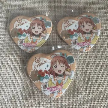 러브 라이브 선샤인 Aqours 타카미 치카 GiGO 캔뱃지 3개 세트