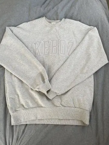 Keboz 그레이 맨투맨 M