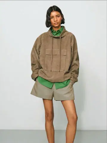 Auralee GOAT SUEDE P/O BLOUSON