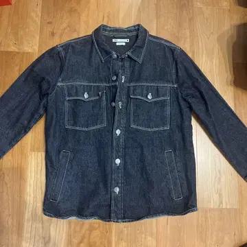 ZARA 데님 자켓 M 사이즈 블랙 남성용