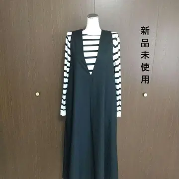 미사용 새상품 JOURNAL STANDARD V넥 롱 원피스 블랙