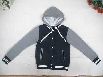 99819 USA제 안나수이 바시티 자켓 네이비x그레이 S