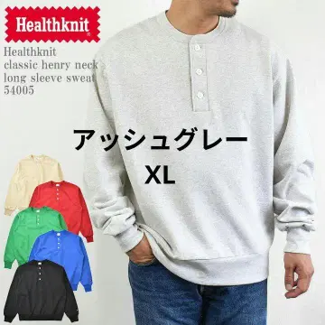 Healthknit 헨리넥 맨투맨 XL 그레이