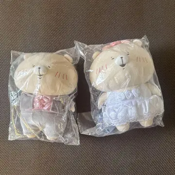 친구는 곰 신랑 신부 봉제 인형 세트