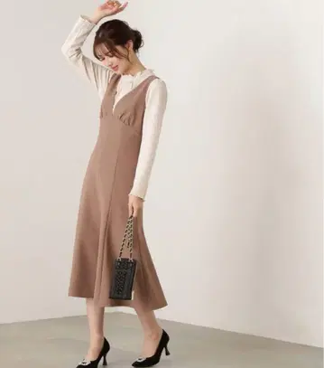 프로포션 바디 드레싱 머메이드 V넥 점프 스커트 M